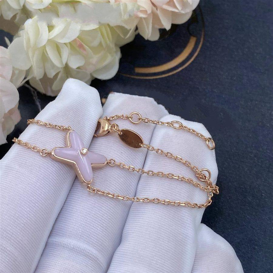 [Elowen jewels ]JEUX BRACELET PINK MOP PINK GOLD 1 DIAMOND