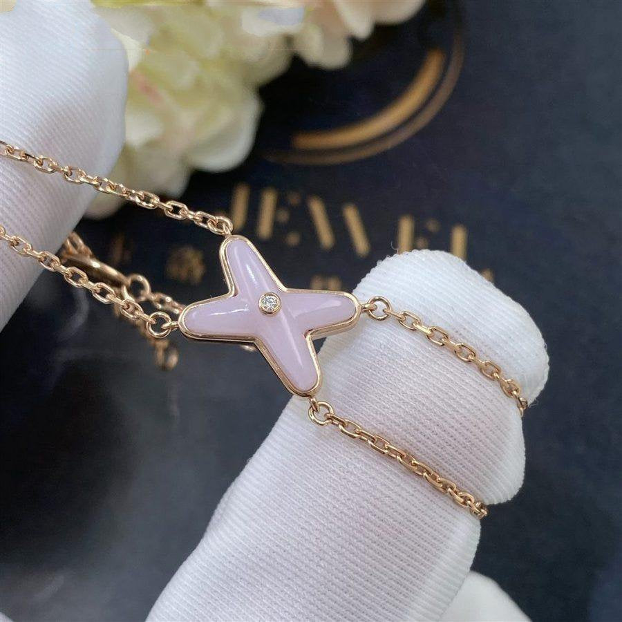 [Elowen jewels ]JEUX BRACELET PINK MOP PINK GOLD 1 DIAMOND