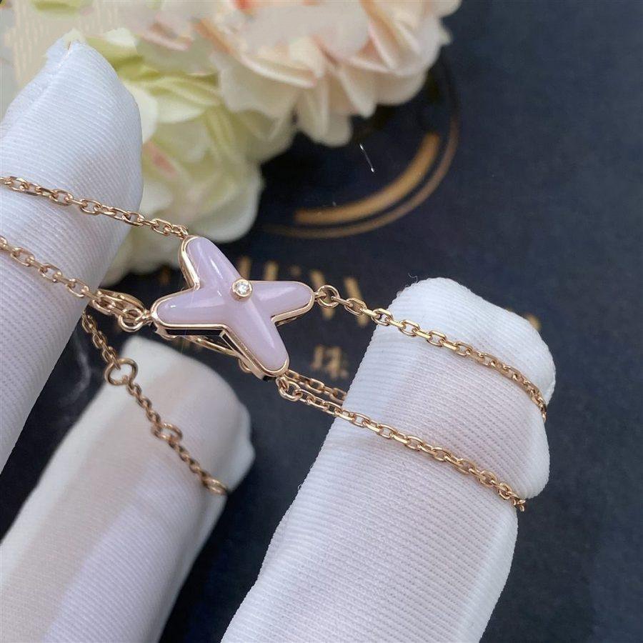 [Elowen jewels ]JEUX BRACELET PINK MOP PINK GOLD 1 DIAMOND