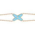 [Elowen jewels ]JEUX BRACELET TURQUOISE PINK GOLD 1 DIAMOND