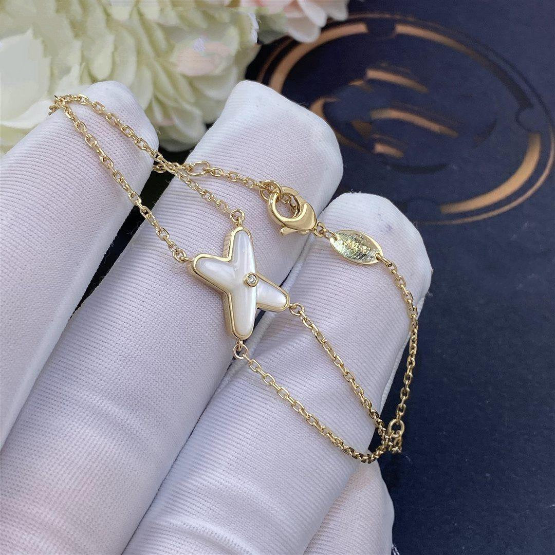 [Elowen jewels ]JEUX BRACELET WHITE MOP GOLD 1 DIAMOND