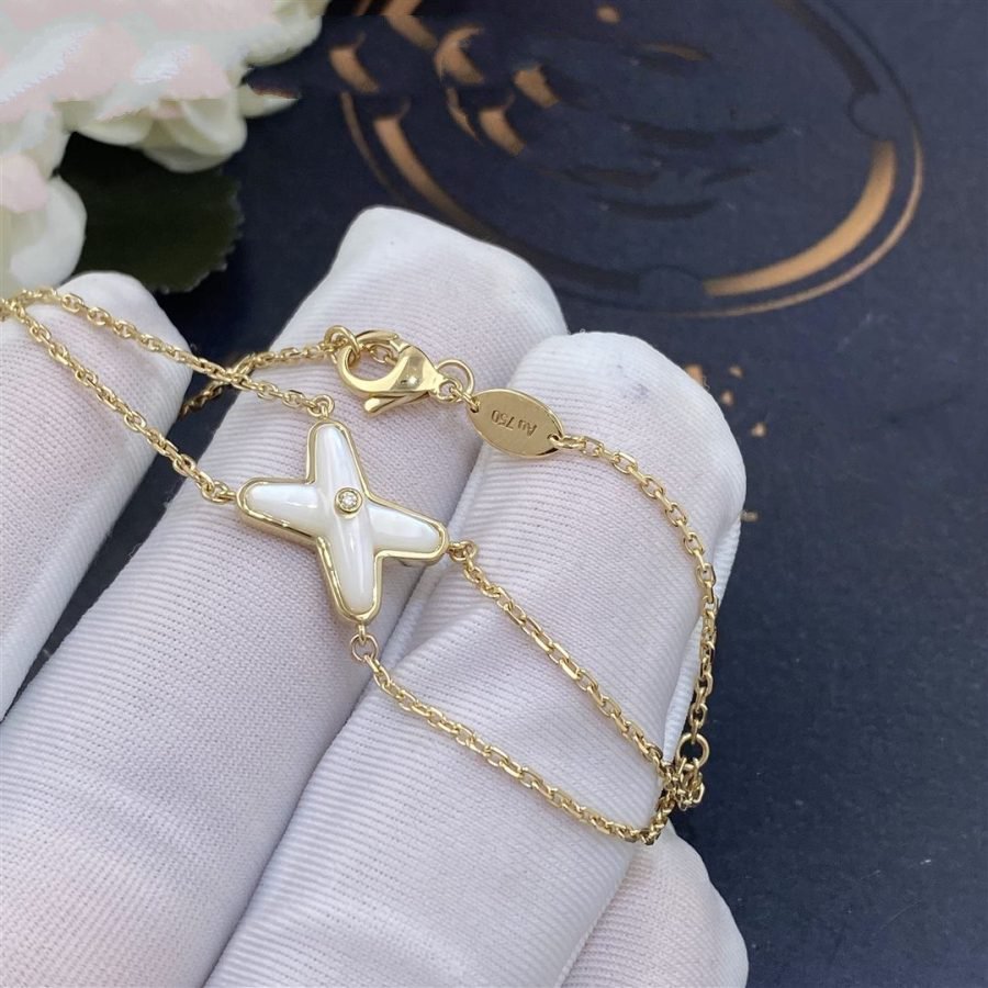 [Elowen jewels ]JEUX BRACELET WHITE MOP GOLD 1 DIAMOND