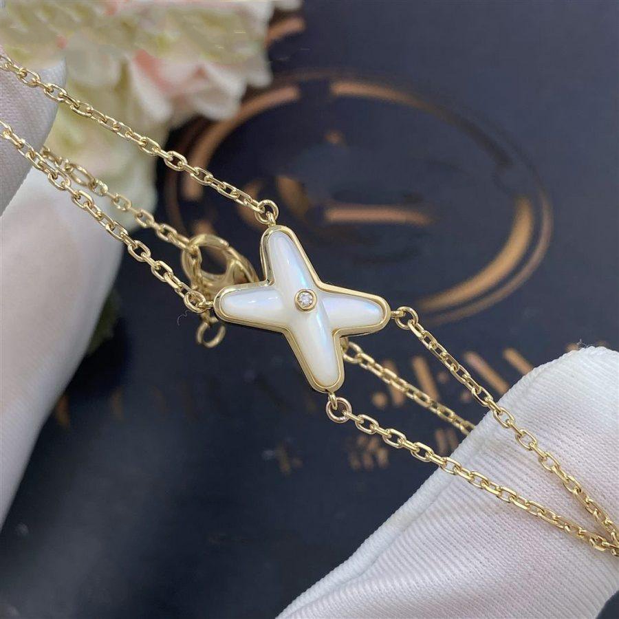 [Elowen jewels ]JEUX BRACELET WHITE MOP GOLD 1 DIAMOND