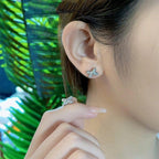 [Elowen jewels ]JEUX DE SILVER DIAMOND EARRINGS