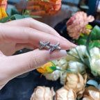 [Elowen jewels ]JEUX DE SILVER DIAMOND EARRINGS