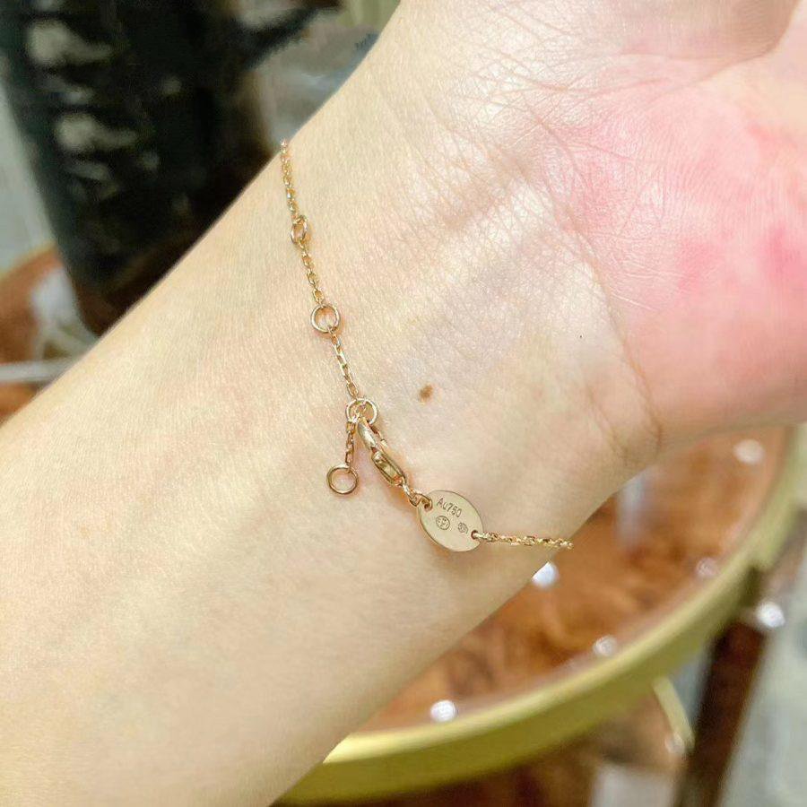 [Elowen jewels ]JEUX DE BRACELET MOP PINK GOLD DIAMONDS