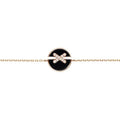 [Elowen jewels ]JEUX DE BRACELET ONYX PINK GOLD DIAMOND