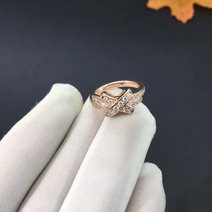 [Elowen jewels ]JEUX DE RING PINK GOLD DIAMOND