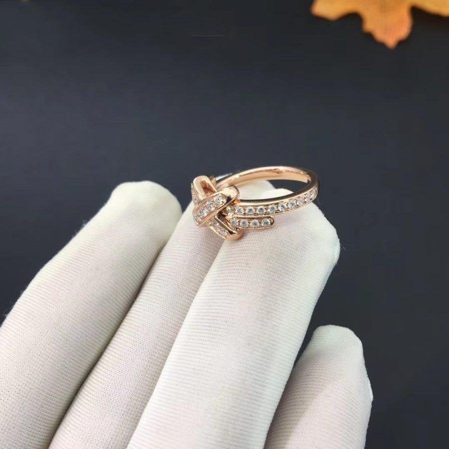 [Elowen jewels ]JEUX DE RING PINK GOLD DIAMOND
