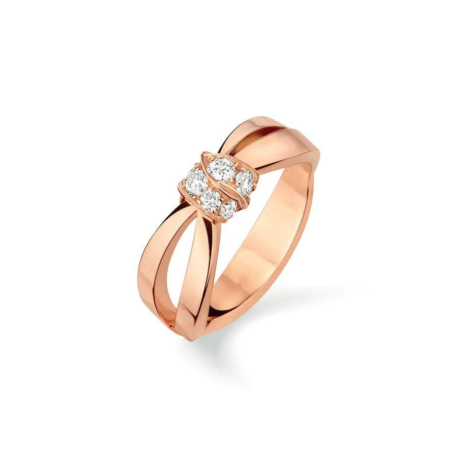 [Elowen jewels ]LIENS RING PINK GOLD DIAMOND