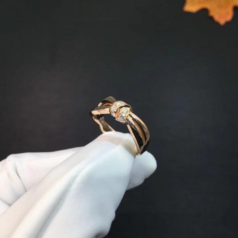 [Elowen jewels ]LIENS RING PINK GOLD DIAMOND
