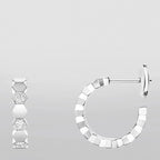 [Elowen jewels ]Hollow Design Four-Leaf Clover Flower Shape Earrings