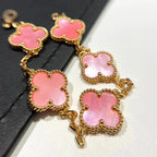 [Elowen jewels ] CLOVER 5 MOTIFS  PINK MOP BRACELET COLLECTION