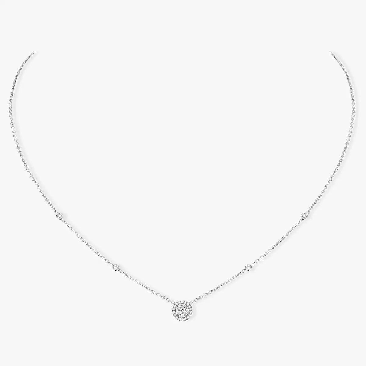 [Elowen jewels]Diamond Necklace 0,20ct Brilliant Shape Joy