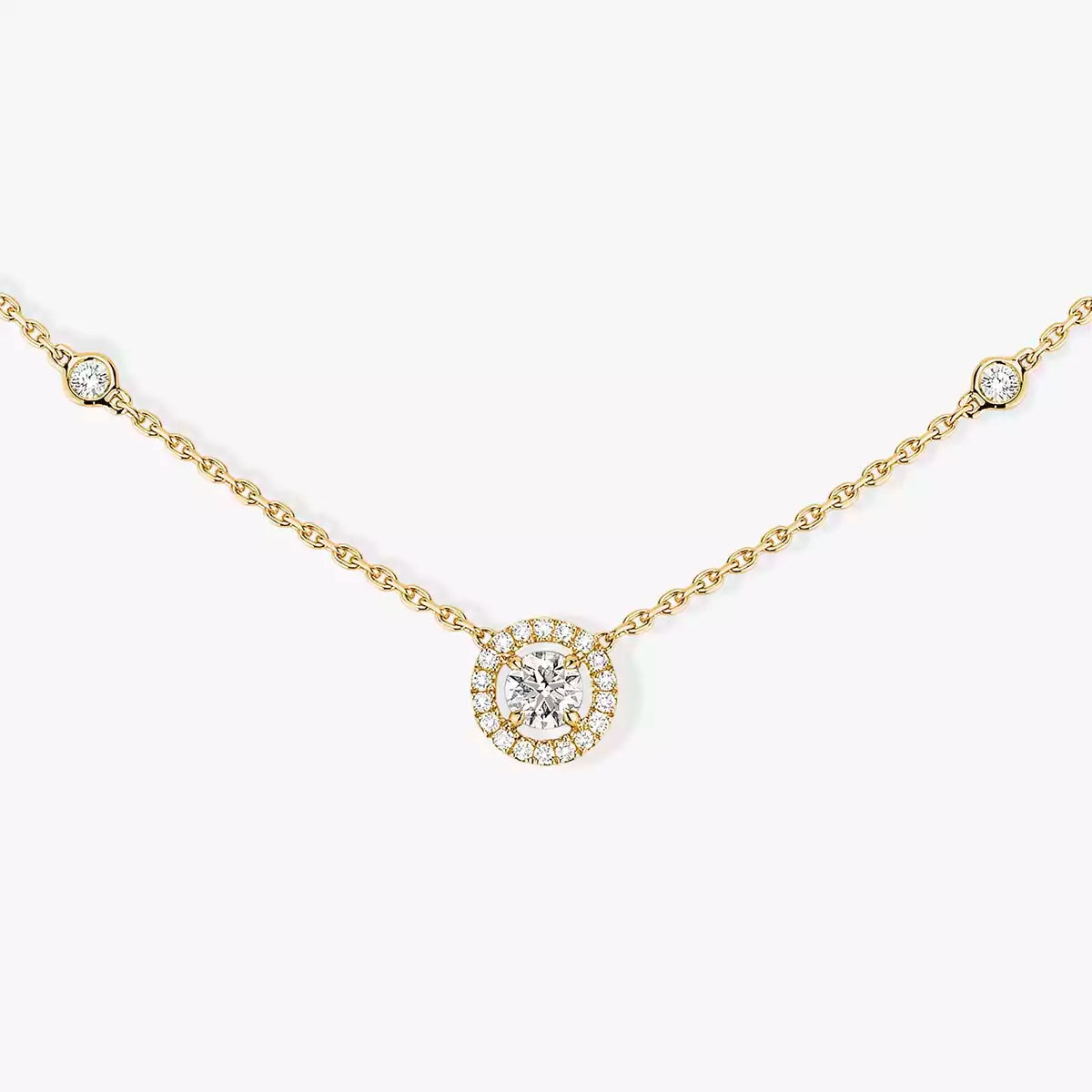 [Elowen jewels]Diamond Necklace 0,20ct Brilliant Shape Joy
