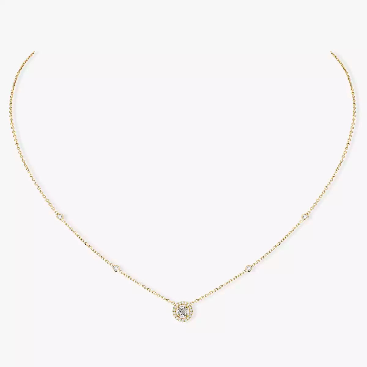 [Elowen Jewelry]Diamond Necklace 0,20ct Brilliant Shape Joy