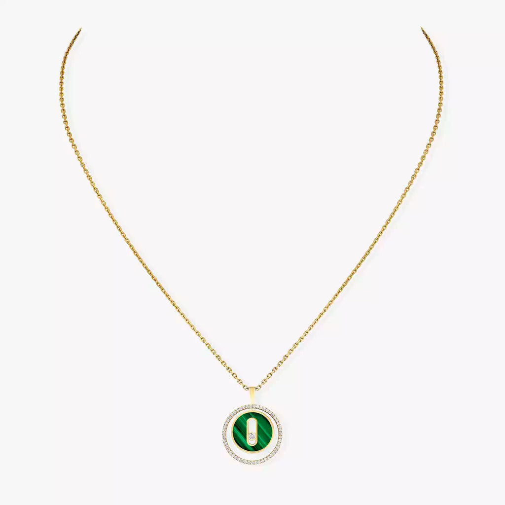 [Elowen jewels]Lucky Move Diamant-Halskette in Roségold und weißem Perlmutt