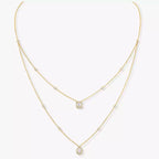[Elowen jewels]Diamond Necklace My Twin 2 Rows