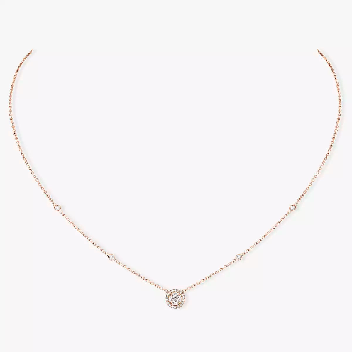 [Elowen jewels]Diamond Necklace 0,20ct Brilliant Shape Joy