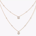[Elowen jewels]Diamond Necklace My Twin 2 Rows