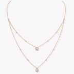 [Elowen jewels]Diamond Necklace My Twin 2 Rows