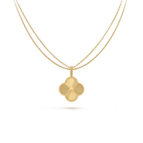 [Elowen jewels ]CLOVER 25MM ANHÄNGERKETTE GOLD