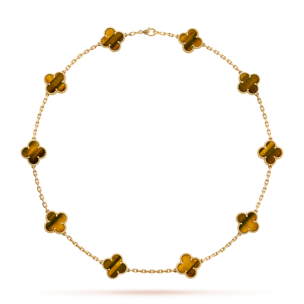 {
  "Elowen jewels": "Elowen jewels",
  "CLOVER 10 MOTIFS TIGER EYE NECKLACE": "クローバー 10モチーフ タイガーアイ ネックレス"
}