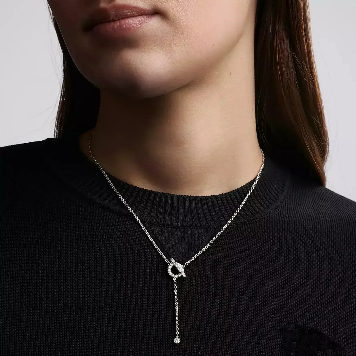 [Elowen jewels ]FINESSE SILBER-DIAMANT-HALSKETTE