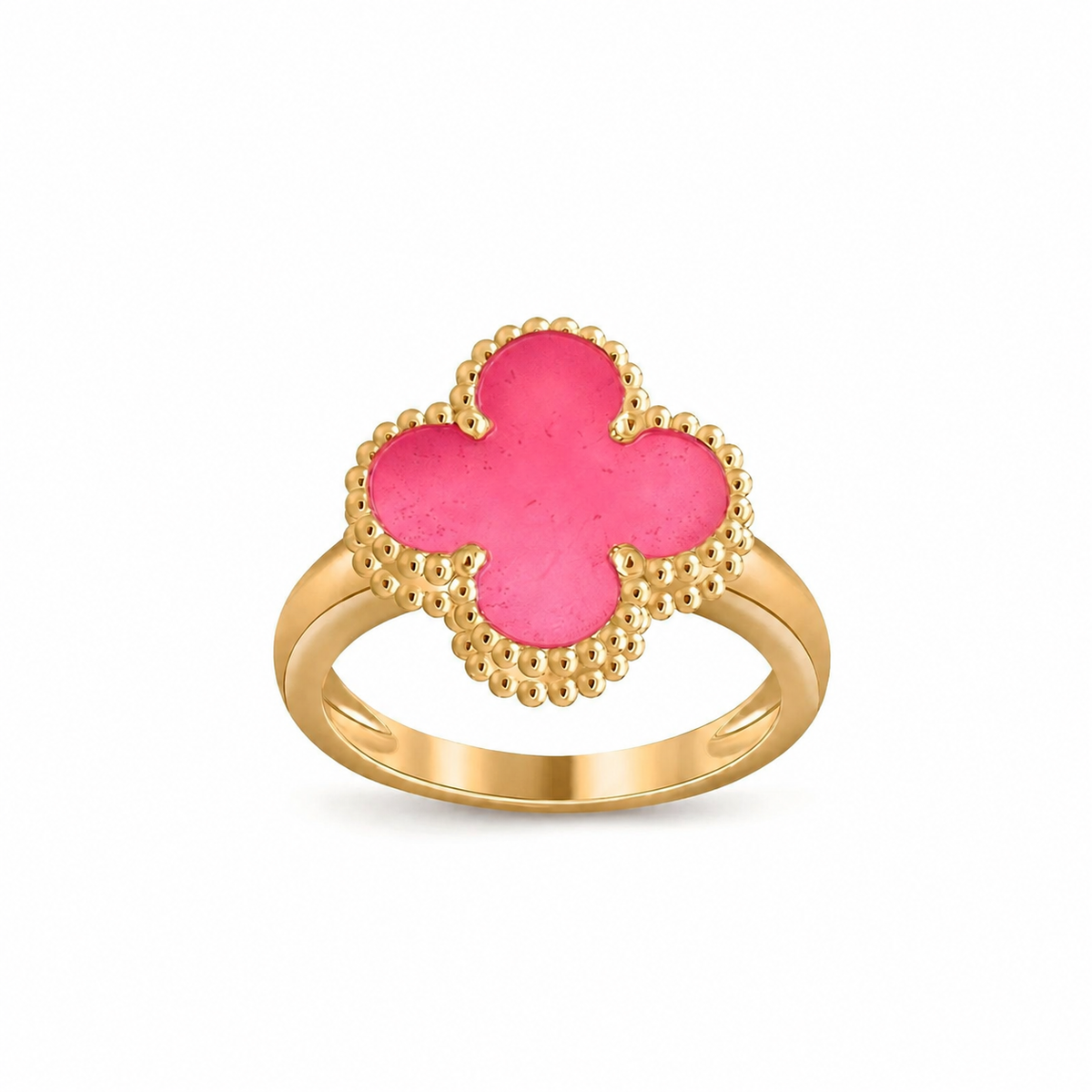 [Elowen]NEW CLOVER PINK ENAMEL RINGS