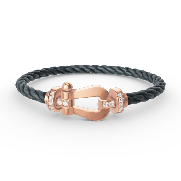 [Elowen jewels ]FORCE LARGE HORSESHOE HALF DIAMOND BRACELET ROSE GOLD