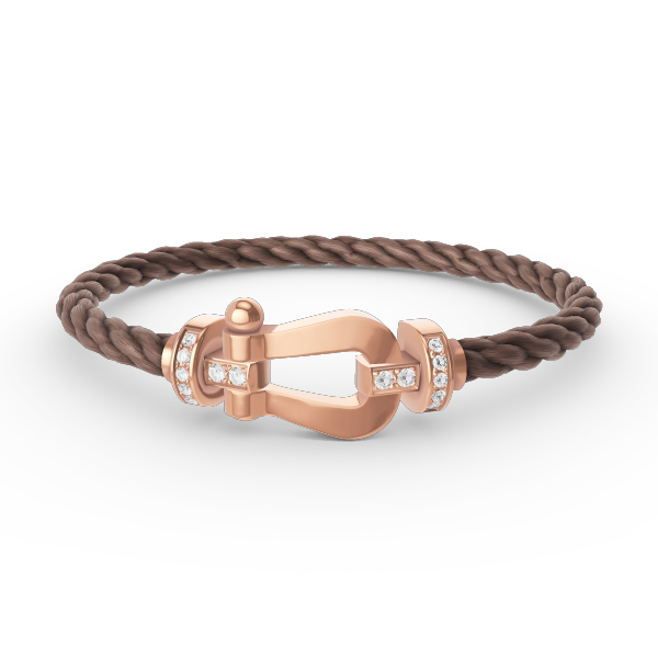 [Elowen jewels ]FORCE LARGE HORSESHOE HALF DIAMOND BRACELET ROSE GOLD