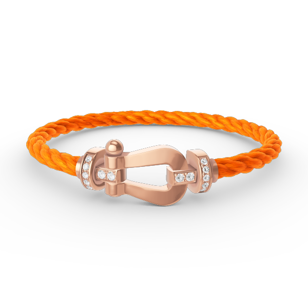 [Elowen Jewels]FORCE LARGE HORSESHOE HALF DIAMOND BRACELET ROSE GOLD