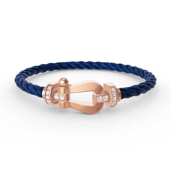 [Elowen jewels ]FORCE LARGE HORSESHOE HALF DIAMOND BRACELET ROSE GOLD
