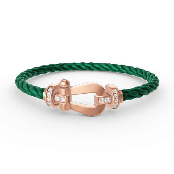 [Elowen jewels ]FORCE LARGE HORSESHOE HALF DIAMOND BRACELET ROSE GOLD