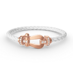 [Elowen jewels ]FORCE LARGE HORSESHOE HALF DIAMOND BRACELET ROSE GOLD