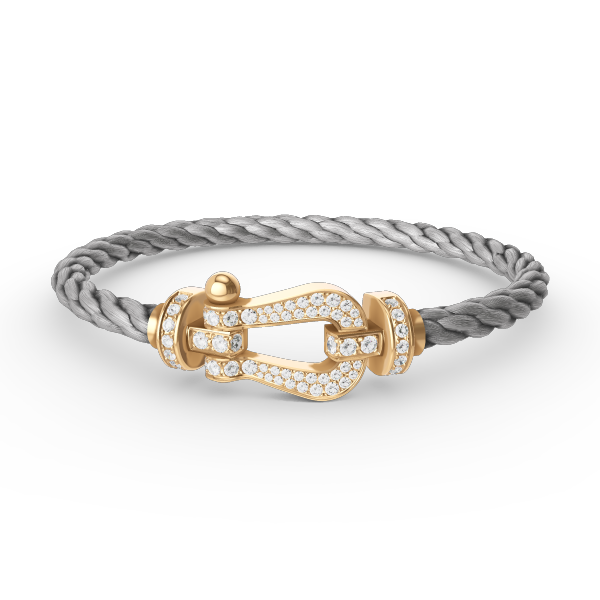 [Elowen jewels ]FORCE LARGE HORSESHOE FULL DIAMOND BRACELET GOLD