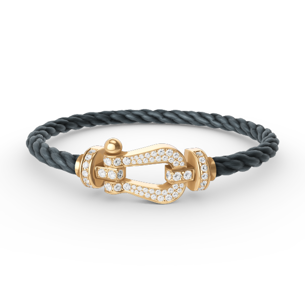 [Elowen jewels ]FORCE LARGE HORSESHOE FULL DIAMOND BRACELET GOLD
