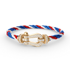 [Elowen jewels] FORCE GROSSES HUFEISEN-ARMBAND MIT VOLLBESATZ-DIAMANTEN GOLD