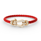 [Elowen jewels] FORCE GROSSES HUFEISEN-ARMBAND MIT VOLLBESATZ-DIAMANTEN GOLD