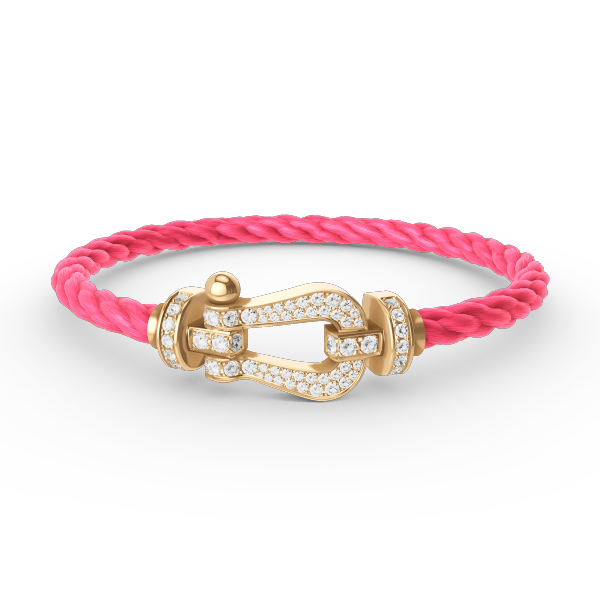 [Elowen Jewels]FORCE LARGE HORSESHOE FULL DIAMOND BRACELET GOLD