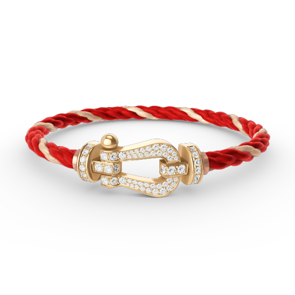 [Elowen jewels ]FORCE LARGE HORSESHOE FULL DIAMOND BRACELET GOLD