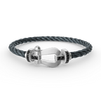 [Elowen jewels ]FORCE LARGE HORSESHOE BLACK DIAMOND BRACELET SILVER