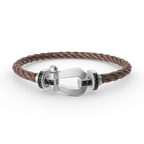 [Elowen jewels ]FORCE LARGE HORSESHOE BLACK DIAMOND BRACELET SILVER