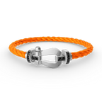 [Elowen jewels ]FORCE LARGE HORSESHOE BLACK DIAMOND BRACELET SILVER