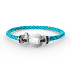 [Elowen jewels ]FORCE LARGE HORSESHOE BLACK DIAMOND BRACELET SILVER