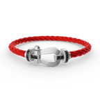 [Elowen jewels ]FORCE LARGE HORSESHOE BLACK DIAMOND BRACELET SILVER