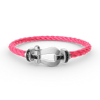 [Elowen jewels ]FORCE LARGE HORSESHOE BLACK DIAMOND BRACELET SILVER