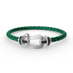 [Elowen jewels ]FORCE LARGE HORSESHOE BLACK DIAMOND BRACELET SILVER
