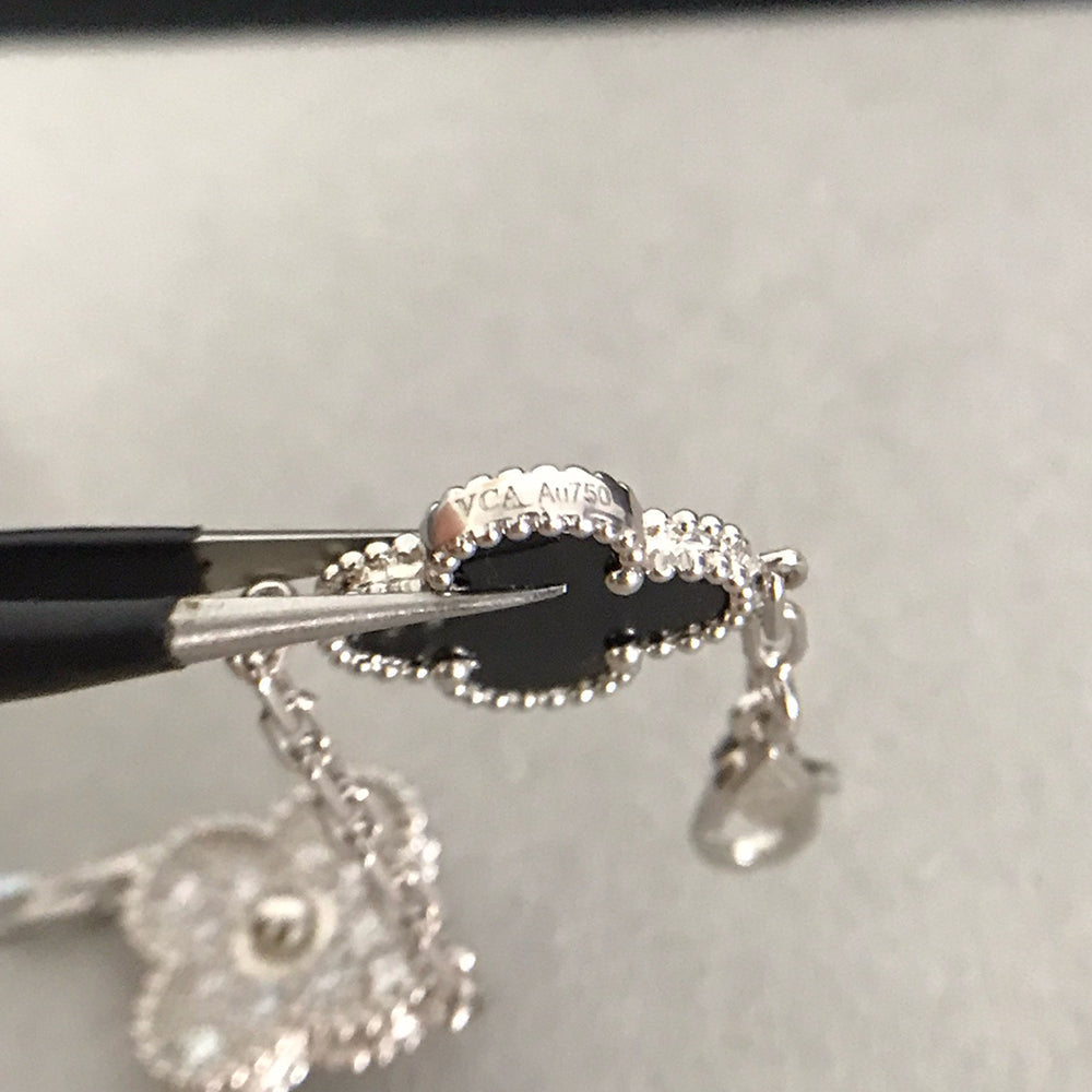 [Elowen jewels ] CLOVER 5 MOTIF ONYXS BRACELET COLLECTION