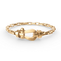 [Elowen jewels ]FORCE LARGE HORSESHOE CLASP  METAL BRACELET